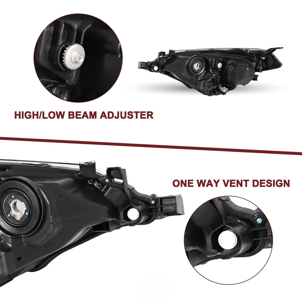 For 2014 2015 2016 Toyota Corolla Headlights Assembly 14-16 Headlamps Left+Right