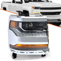 Chrome For 2016-2018 Chevy Silverado 1500 HID/Xenon Headlight Right Side