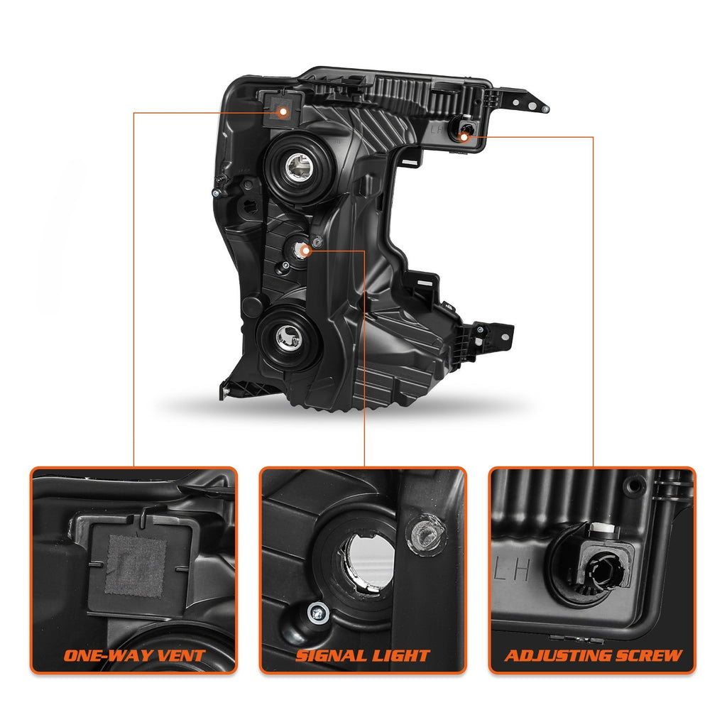 For 2020-2022 Ford F250 F350 SuperDuty Halogen Type Headlight Left Driver Side