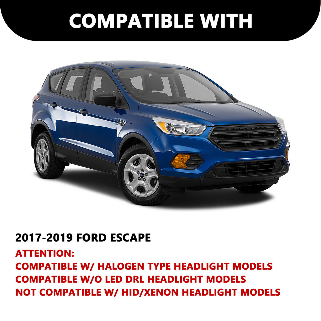 For 2017 2018 2019 Ford Escape Halogen w/o LED Headlight lamp Passenger Side RH