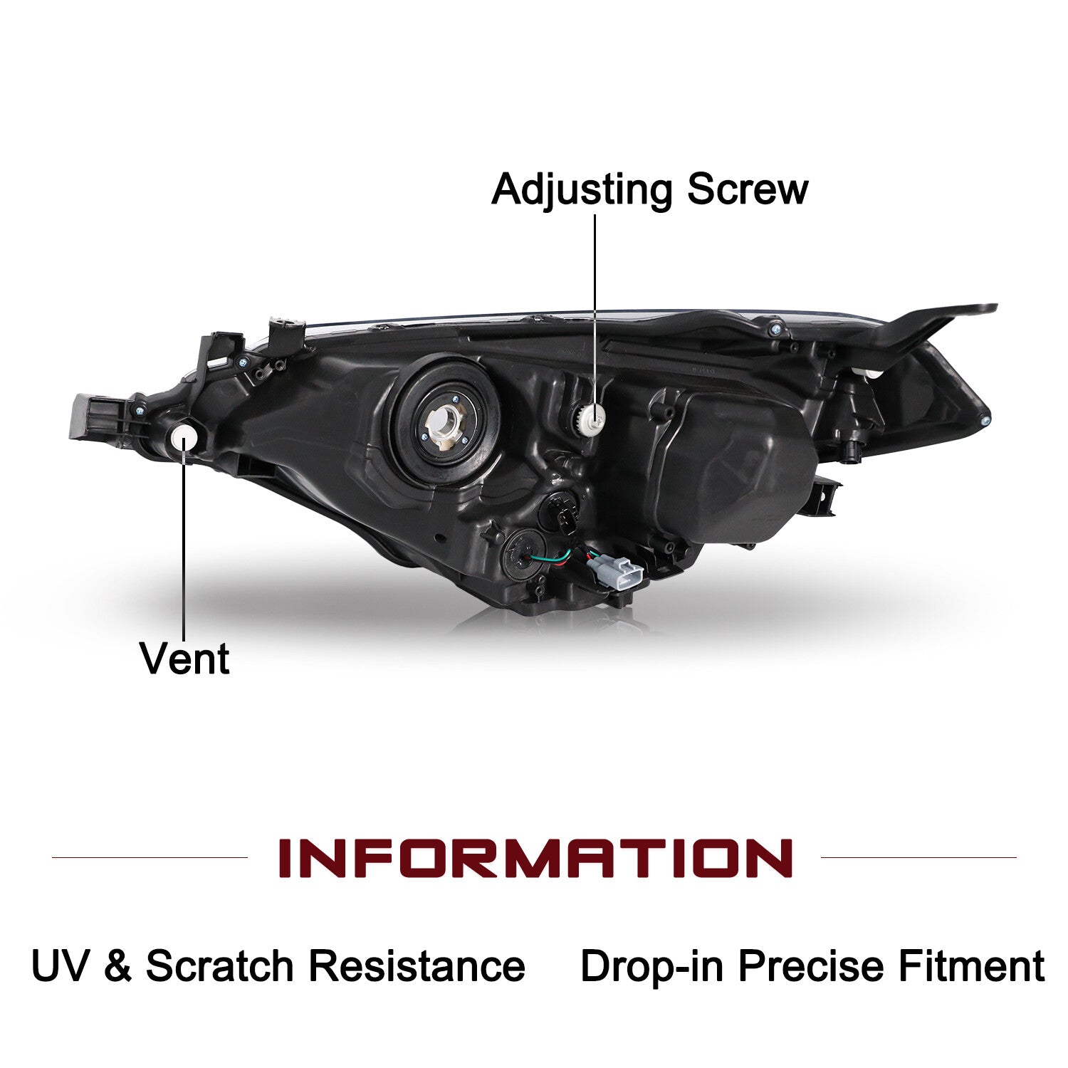 For 2014-2016 Toyota Corolla Sedan Halogen Headlight Headlamp Right Passenger RH