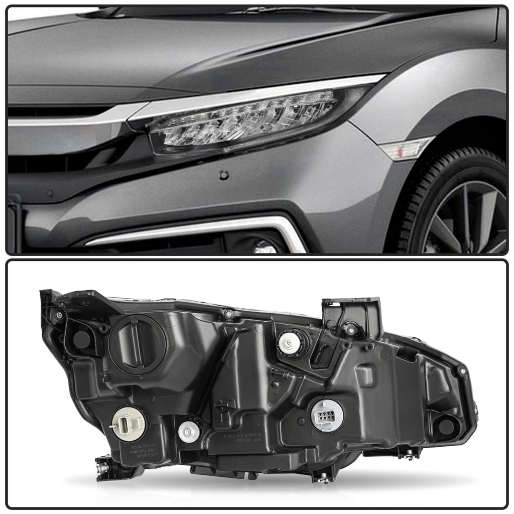 For 16-21 Honda Civic Full LED w/o AFS Model Passenger Right Side Headlight RH