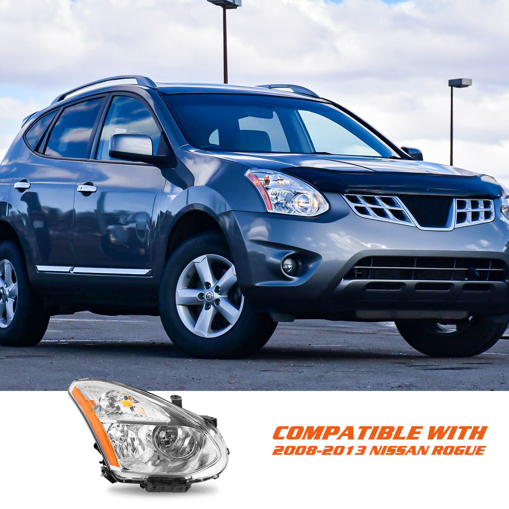For 2008 2009 2010 2011 2012 2013 Nissan Rogue Halogen Passenger Headlight Lamp