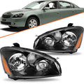For 2005-2006 Nissan Altima 4Dr Halogen Headlights Assembly Headlamps 05-06 Pair