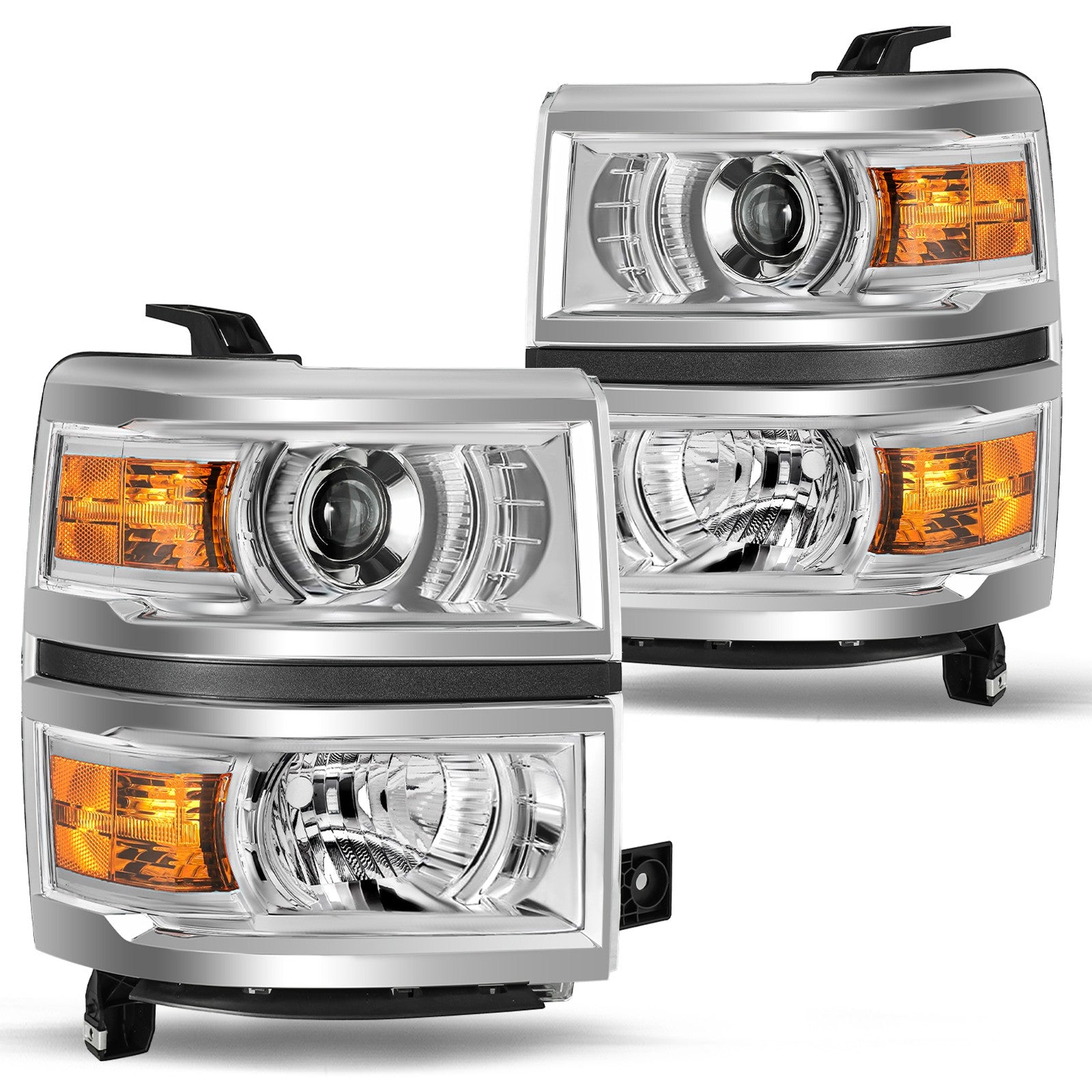 Projector Headlights For 2014-2015 Chevy Silverado 1500 Headlamps Assembly Sets