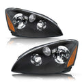For 2005-2006 Nissan Altima 4Dr Black Housing Amber Corner Headlights 05-06 L+R