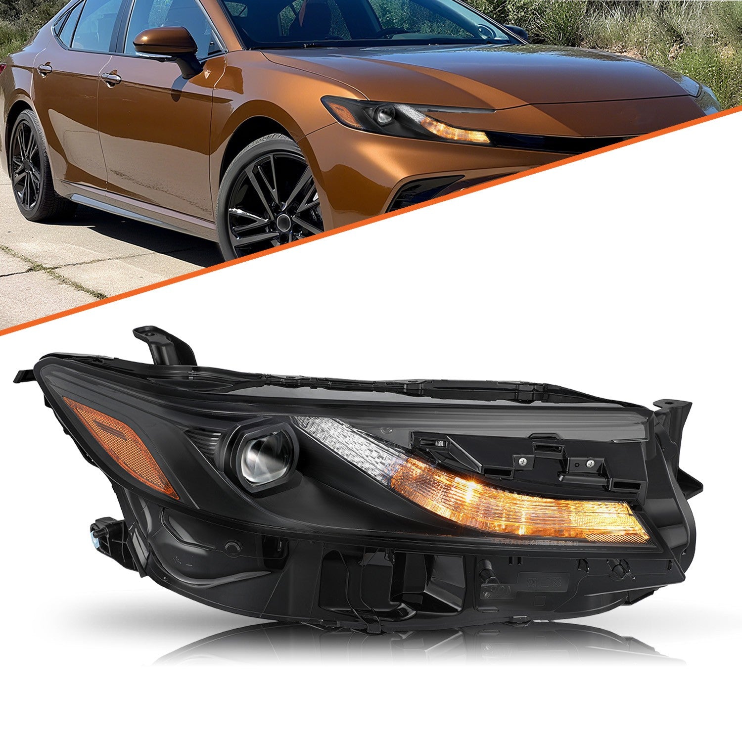 For 2024-2025 Toyota Camry LE SE Headlights Assembly Full LED Right 81110-AQ010