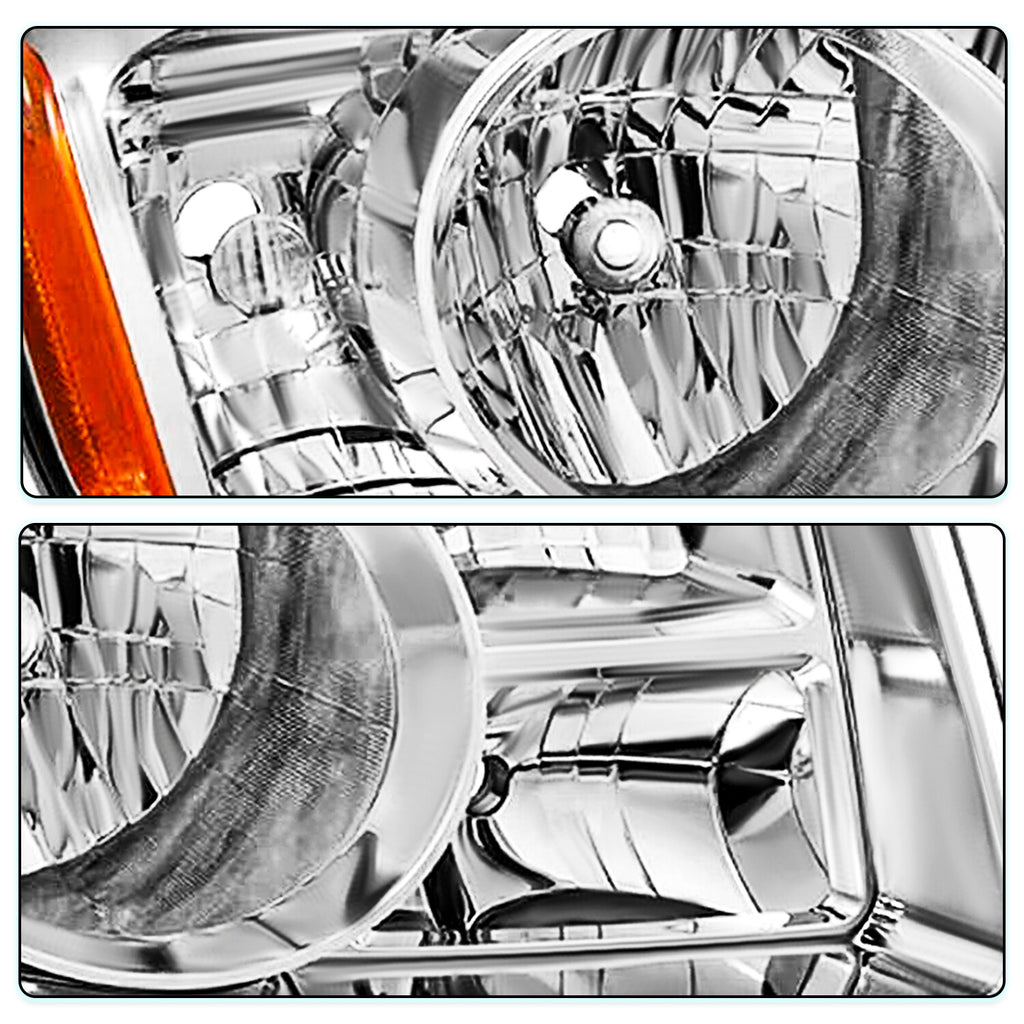 For 2009 2010 2011 Honda Pilot 4Dr Chrome Amber Right Passenger Side Headlight