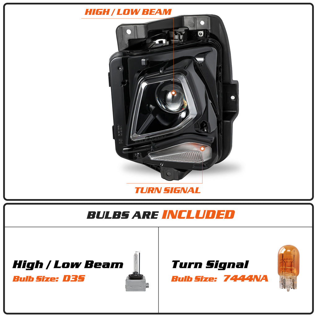 For Chevy Blazer 2019-2021 HID Headlamp Driver left Side W/Bulb LH Headlight