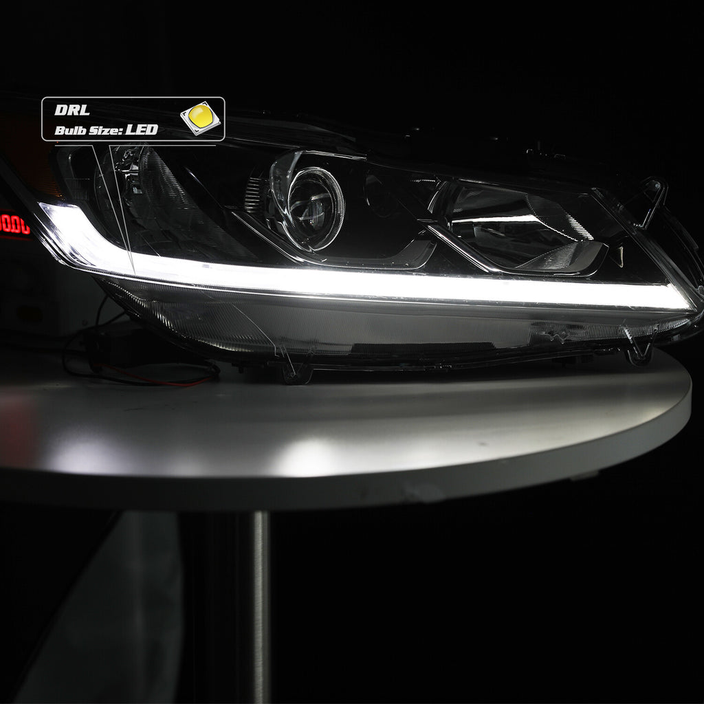 For 2016 2017 Honda Accord EX EX-L Sedan LED DRL Passenger Headlight