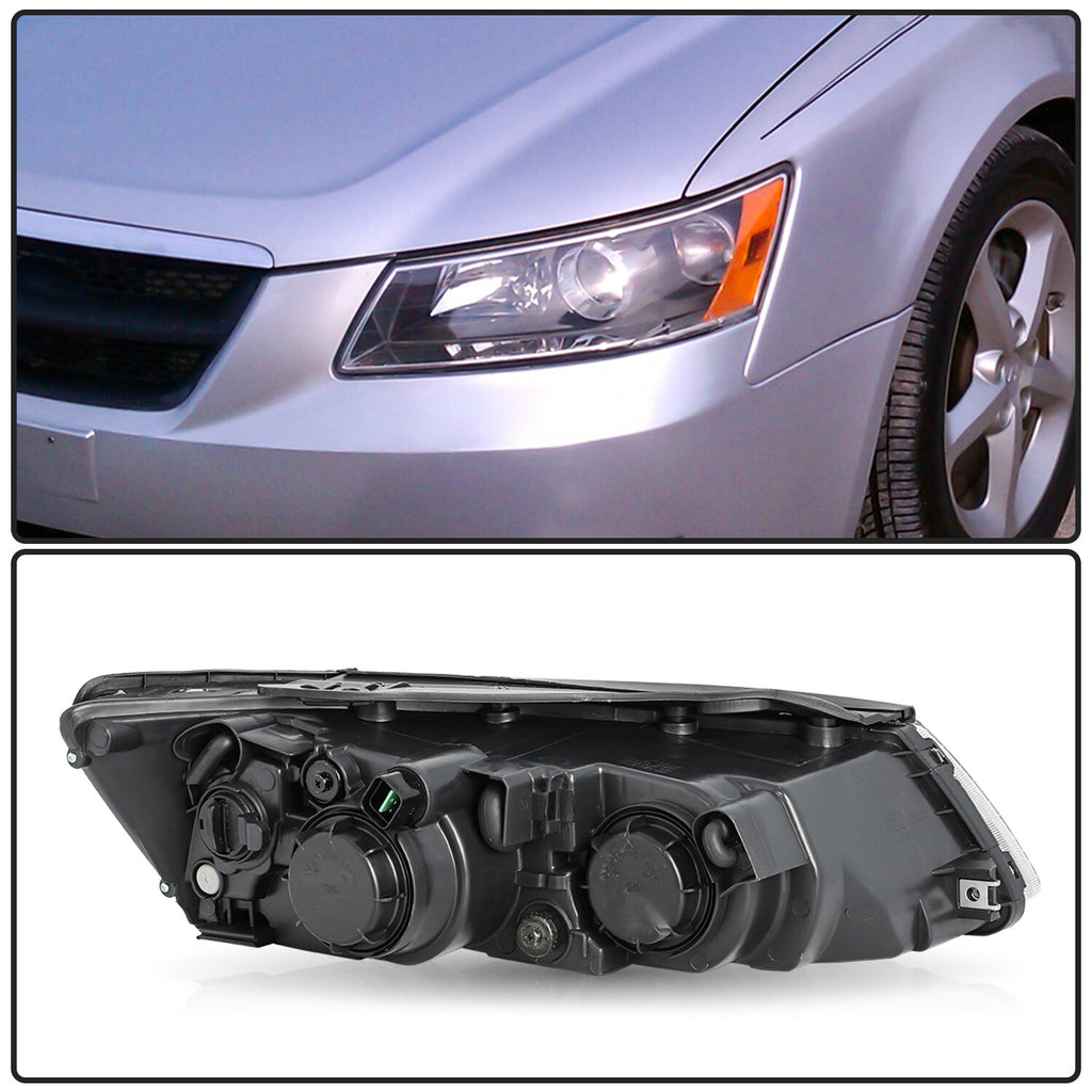 Headlight Assembly for 2006 2007 2008 Hyundai Sonata Left+Right side Headlamp OE