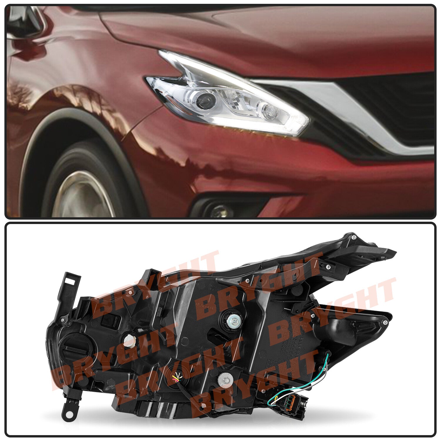 For 2015-2018 Nissan Murano Full LED Right Passenger Side Headlight Headlamp