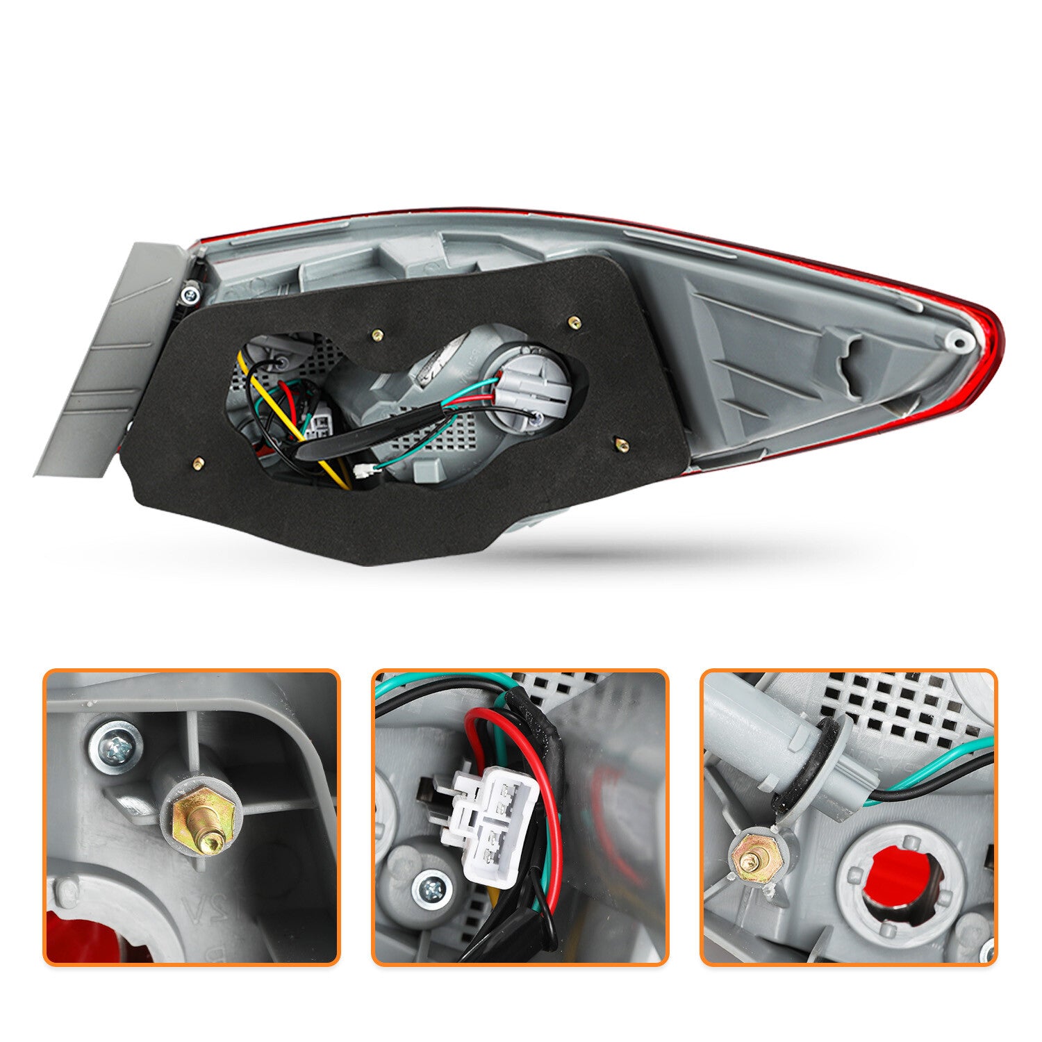 Tail Lights For 2011-2014 Hyundai Sonata Right Left Outer Side Mounted Halogen