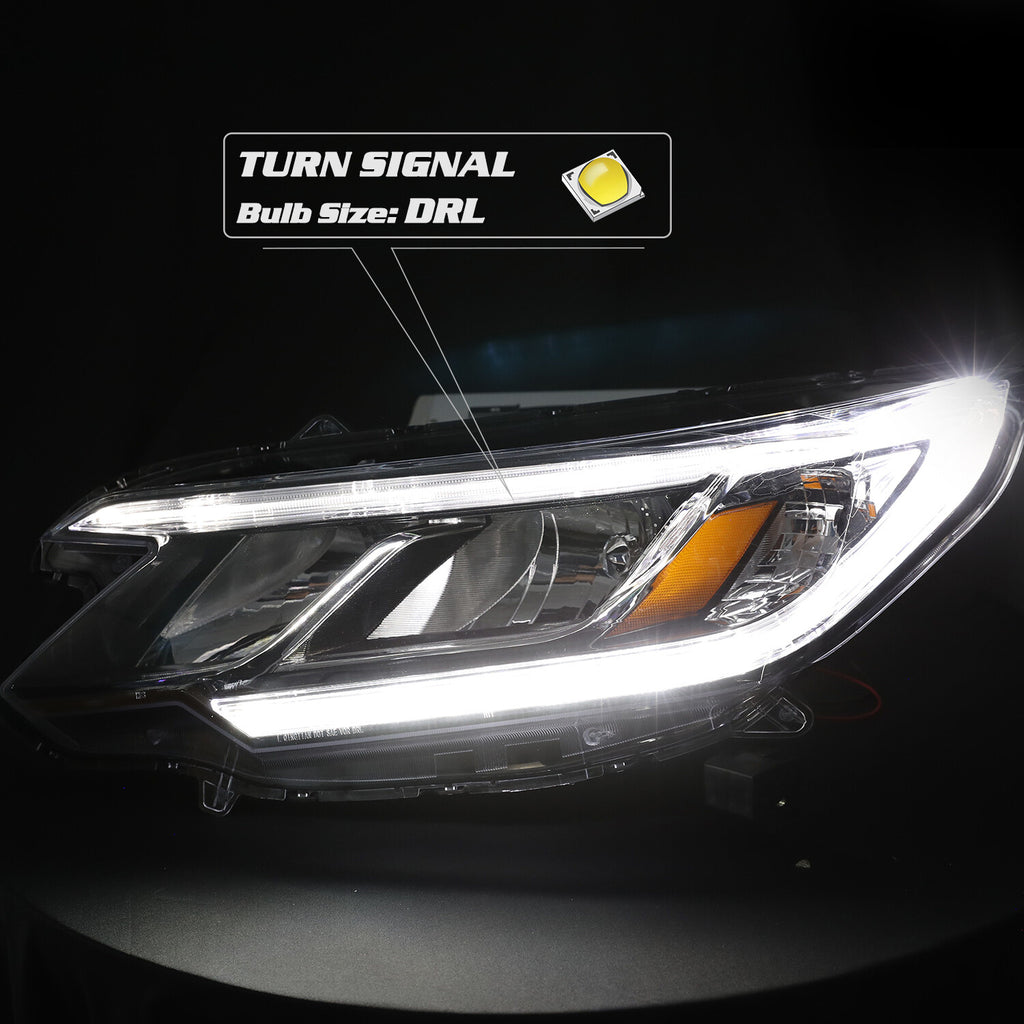 For 2015 2016 Honda CRV CR-V EX EX-L OE Style LED DRL Headlight