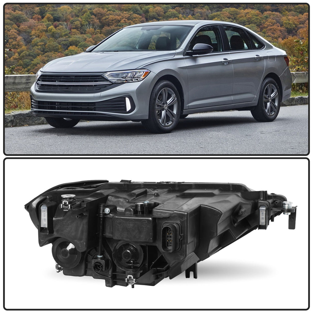 For 2019-2023 Volkswagen Jetta Non-Projector LED Headlights Assembly Right&Left