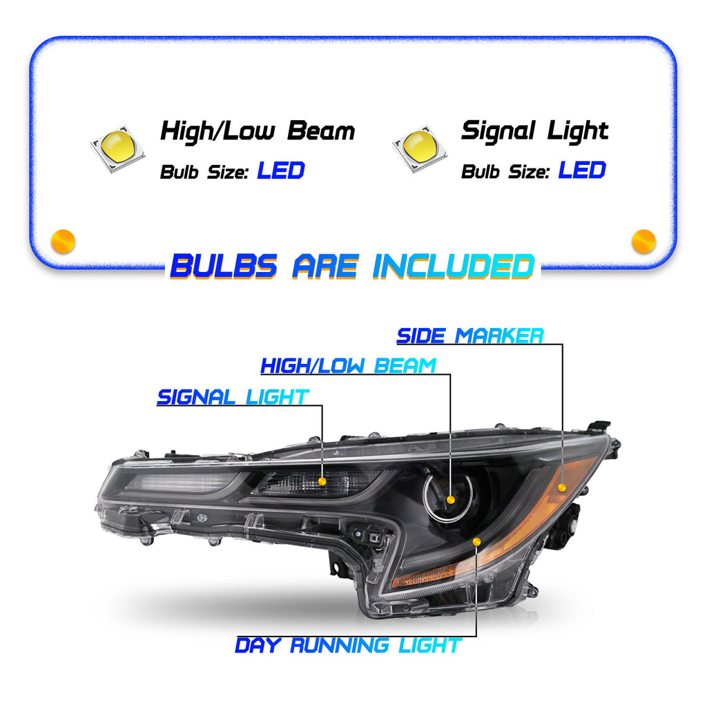 For 2020-2021 Toyota Corolla SE XLE XSE LED Left Driver Side Headlight Headlamp