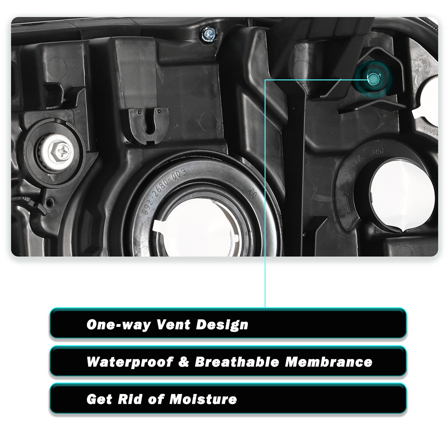 For 2009 2010 2011 Honda Pilot 4Dr Chrome Amber Right Passenger Side Headlight