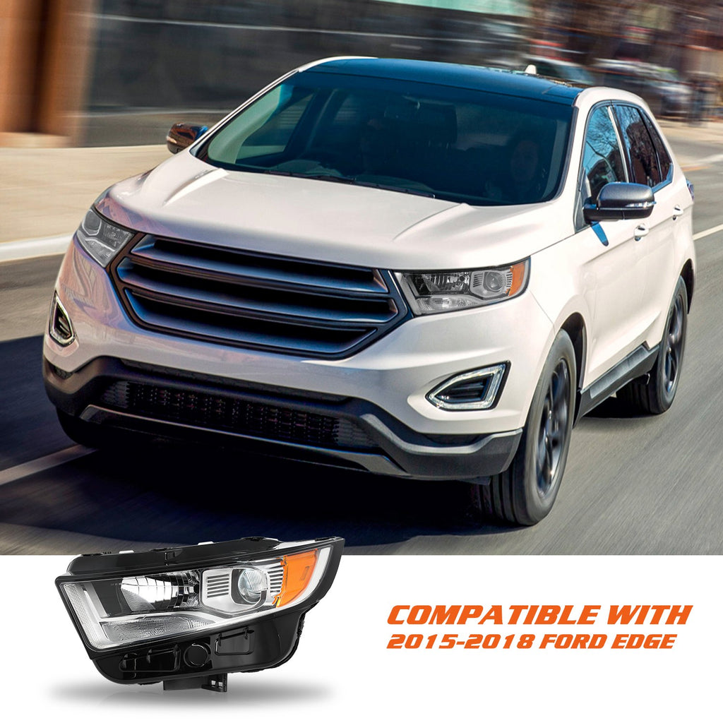 For 2015 2016 2017 2018 Ford Edge Halogen Headlight Assembly Headlamp