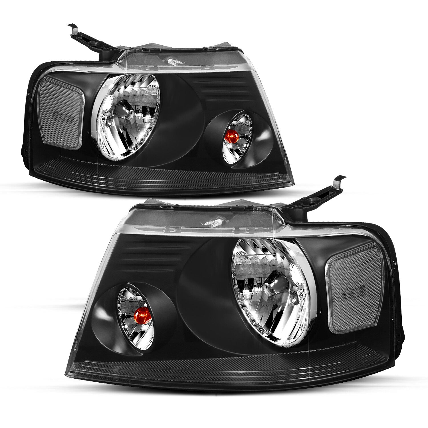 FOR 2004-2008 FORD F150 06-08 LINCOLN MARK LT HALOGEN HEADLIGHTS LAMPS PAIR