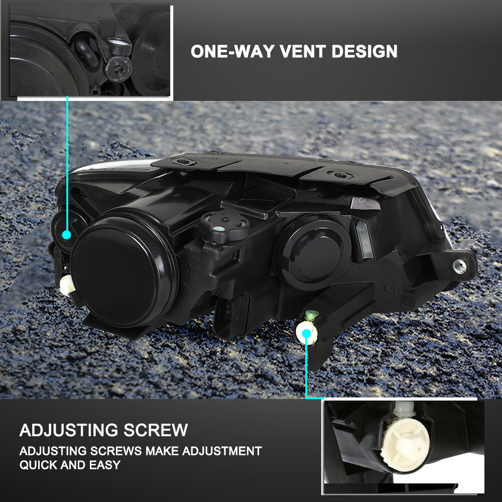 For 2006-2010 Volkswagen VW Passat B6 Chrome Headlights Headlamps LH+RH 06-10