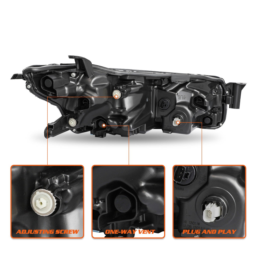 LH/RH Full LED Headlights For 2024 2025 Toyota Camry LE SE Projector Headlamps