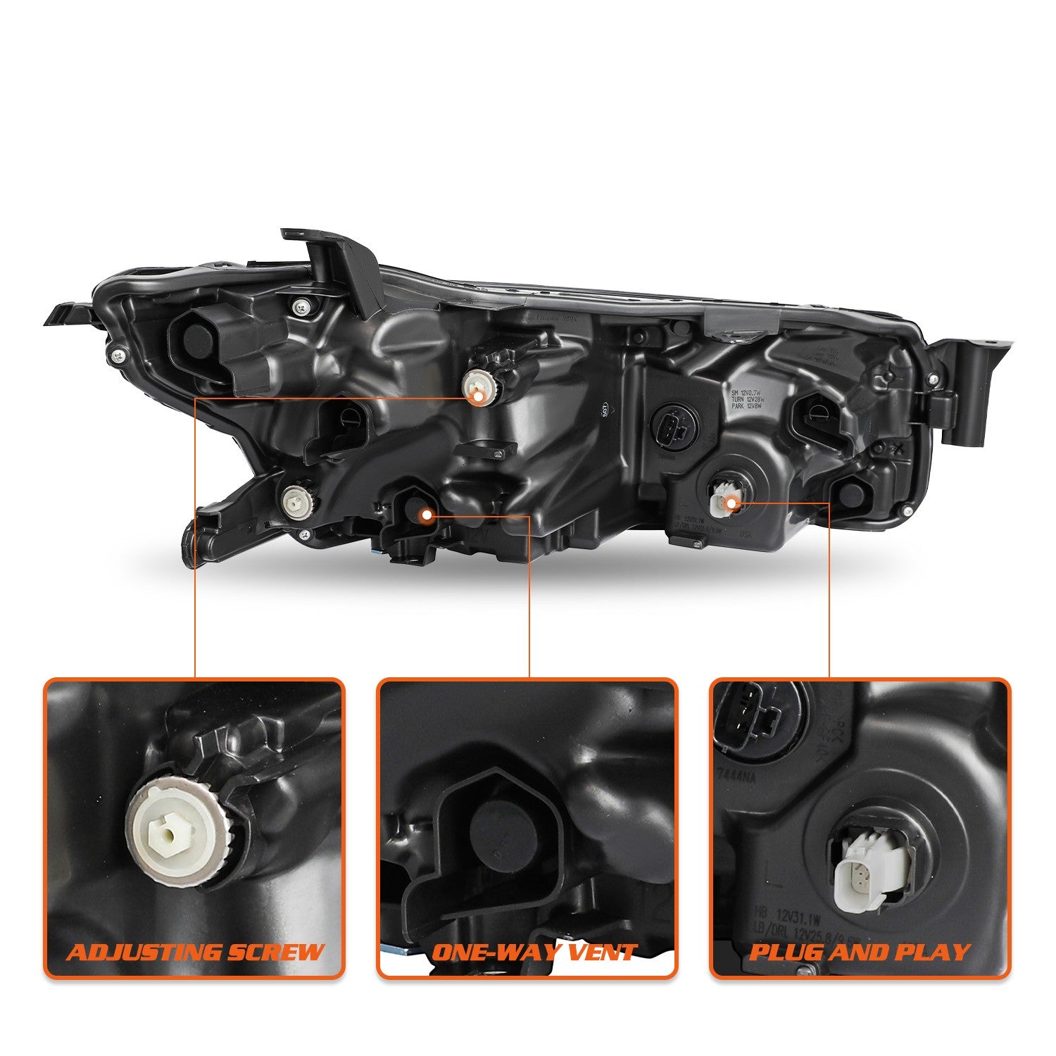 LH/RH Full LED Headlights For 2024 2025 Toyota Camry LE SE Projector Headlamps