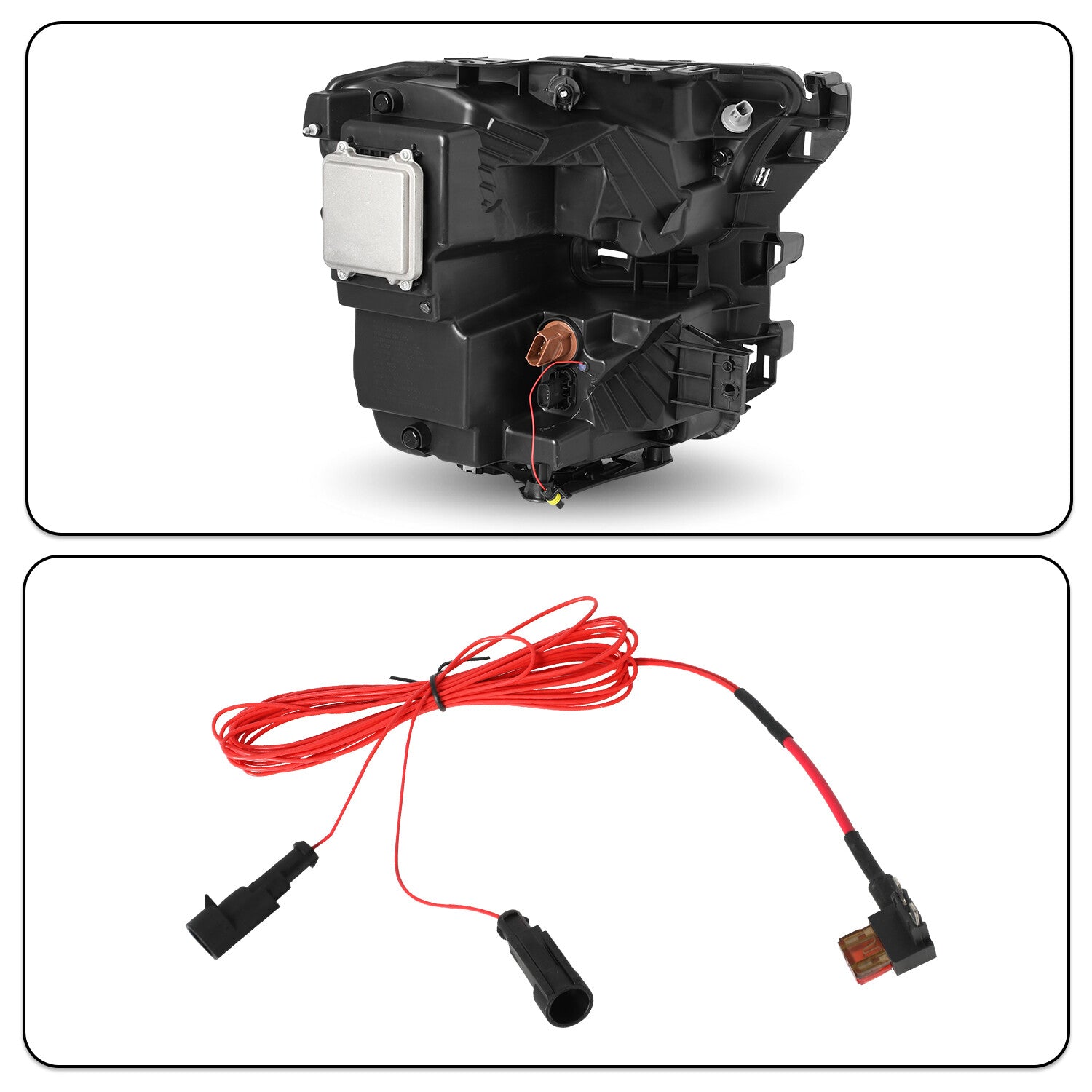 For 2015 2016 2017 Ford F-150 Full LED Projector Headlights Assembly Pair