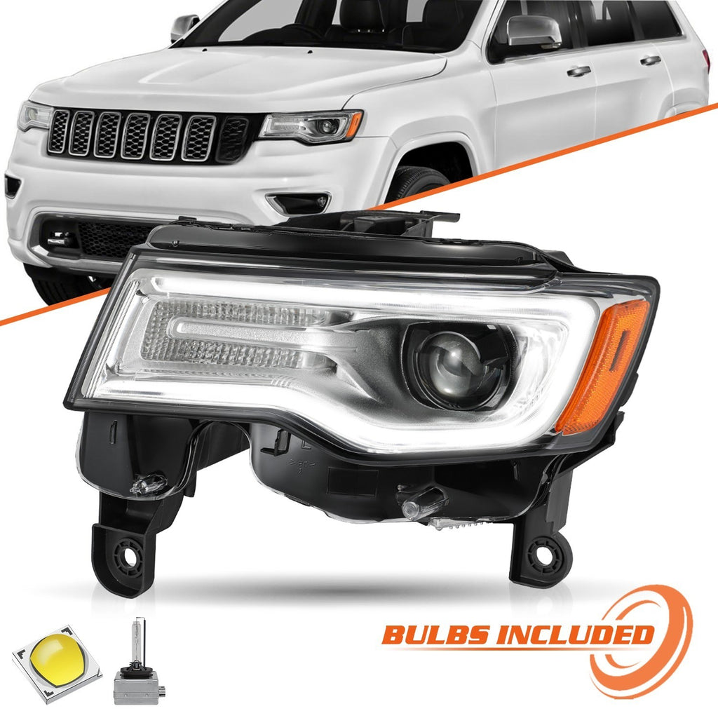 HID Xenon Headlight Assembly For 2017-2021 Jeep Grand Cherokee Driver Left