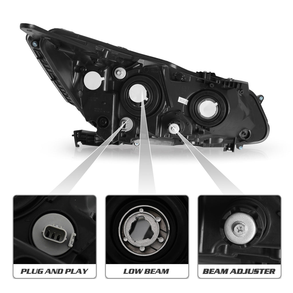 For 2016 2017 Honda Accord EX EX-L Sedan W/LED DRL Left Driver Headlight 16-17