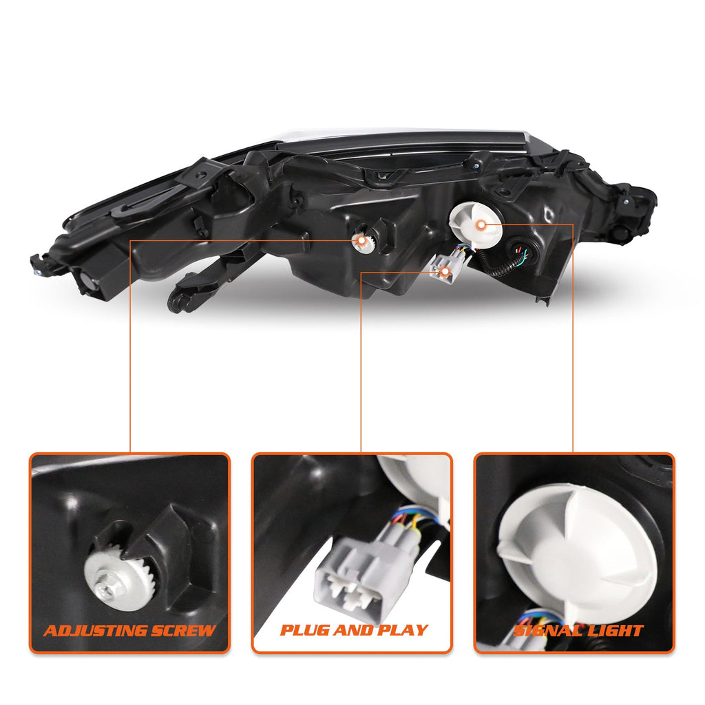 For 2018 2019 2020 Toyota Camry XLE XSE LED Headlights Assembly Driver Passenger