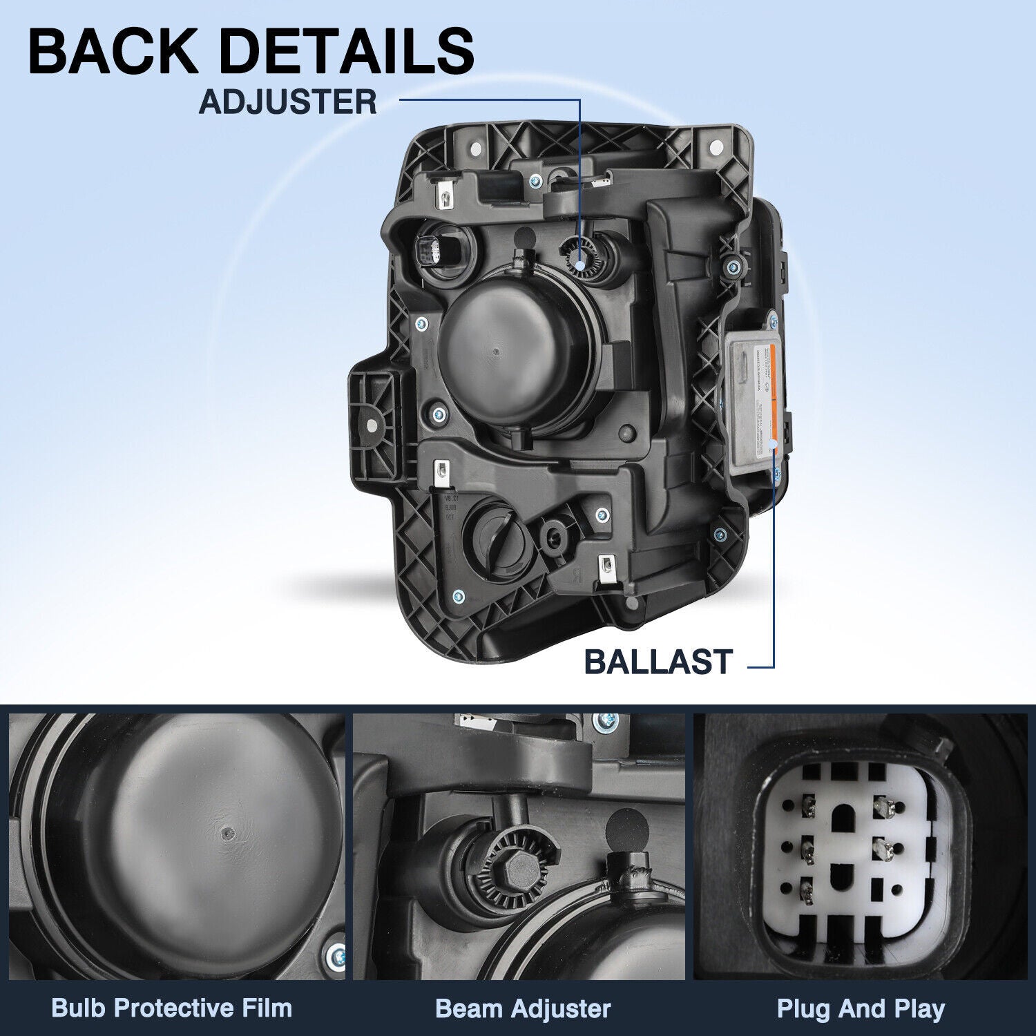 Fit For 2019-2021 Chevy Blazer HID/Xenon Model Projector Headlight Headlamp