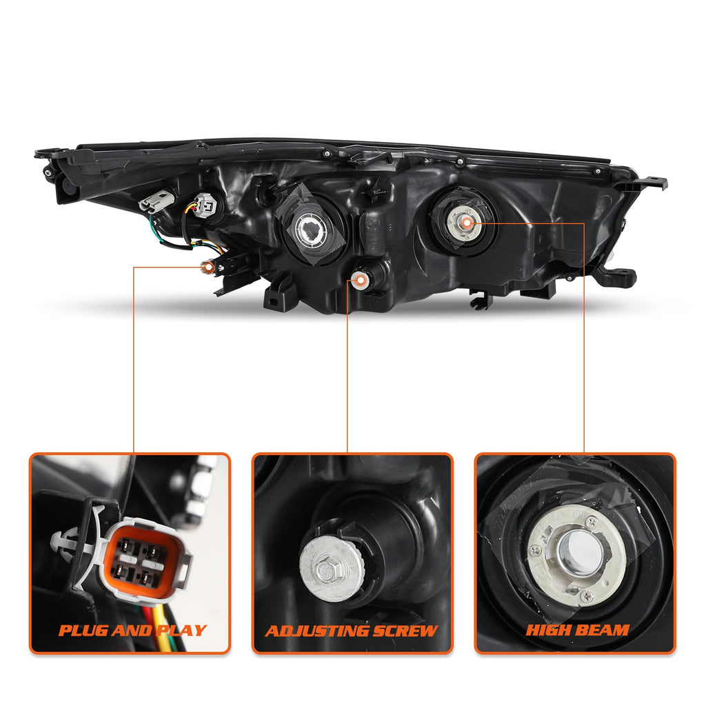 For 2014 2015 2016 Toyota Highlander Left Driver LH Headlight Assembly Headlamps