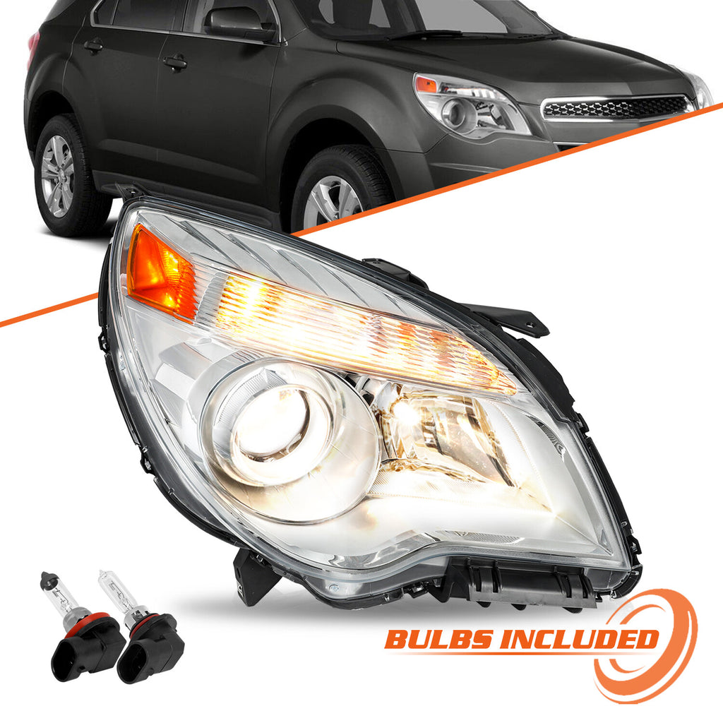 for 2010-2015 Chevy Equinox Projector Halogen Headlight Right Side w/Bulbs