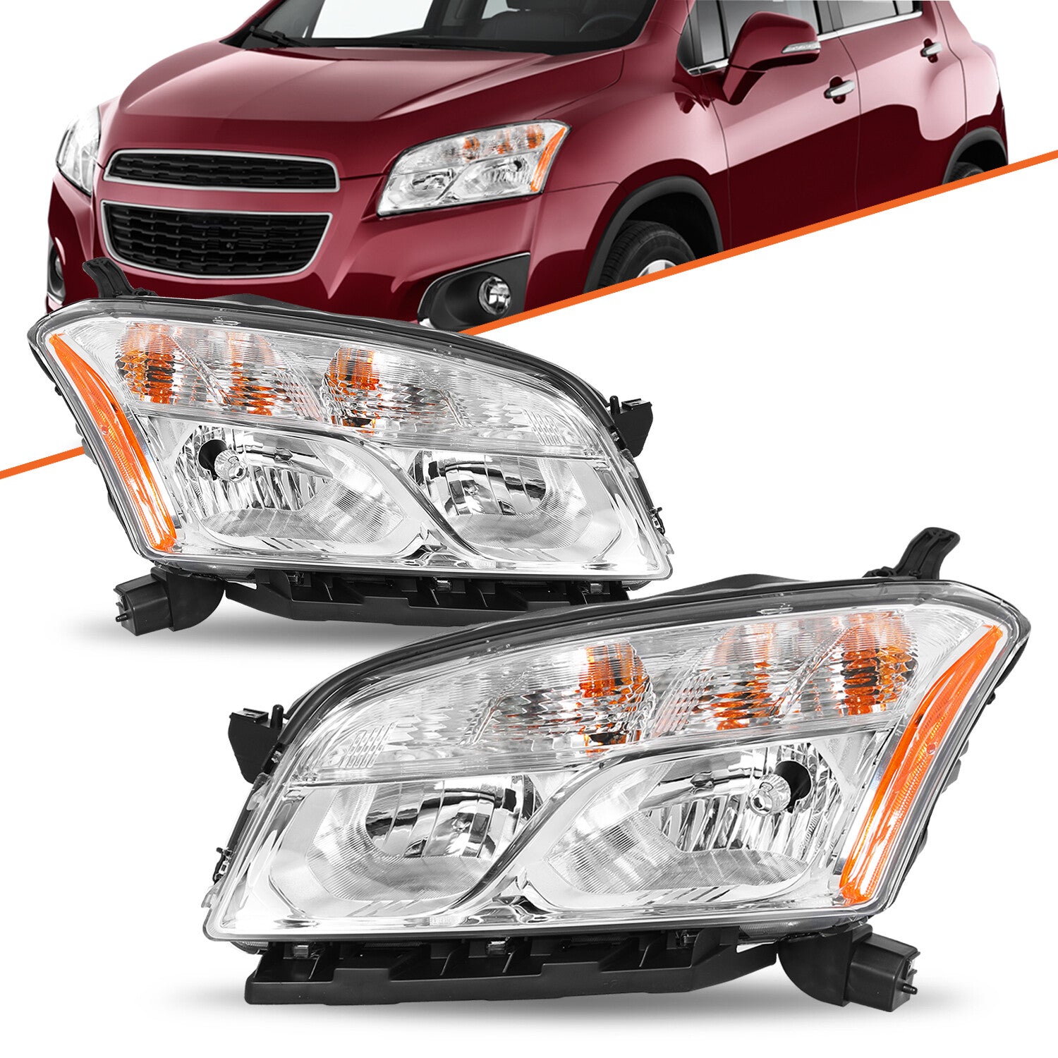 OE Style Halogen Headlight HeadLamp For 2013-2016 Chevrolet Trax Sport w/ Bulbs