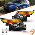 For 2011-2015 Ford Explorer Headlights Factory Style Halogen Headlamps Set LH+RH