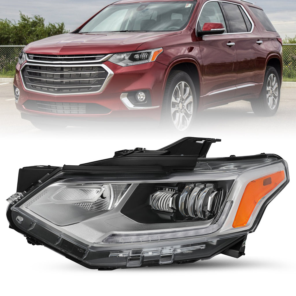 [FULL LED] For 2018-2021 Chevy Traverse Driver Side Headlight Assembly LH