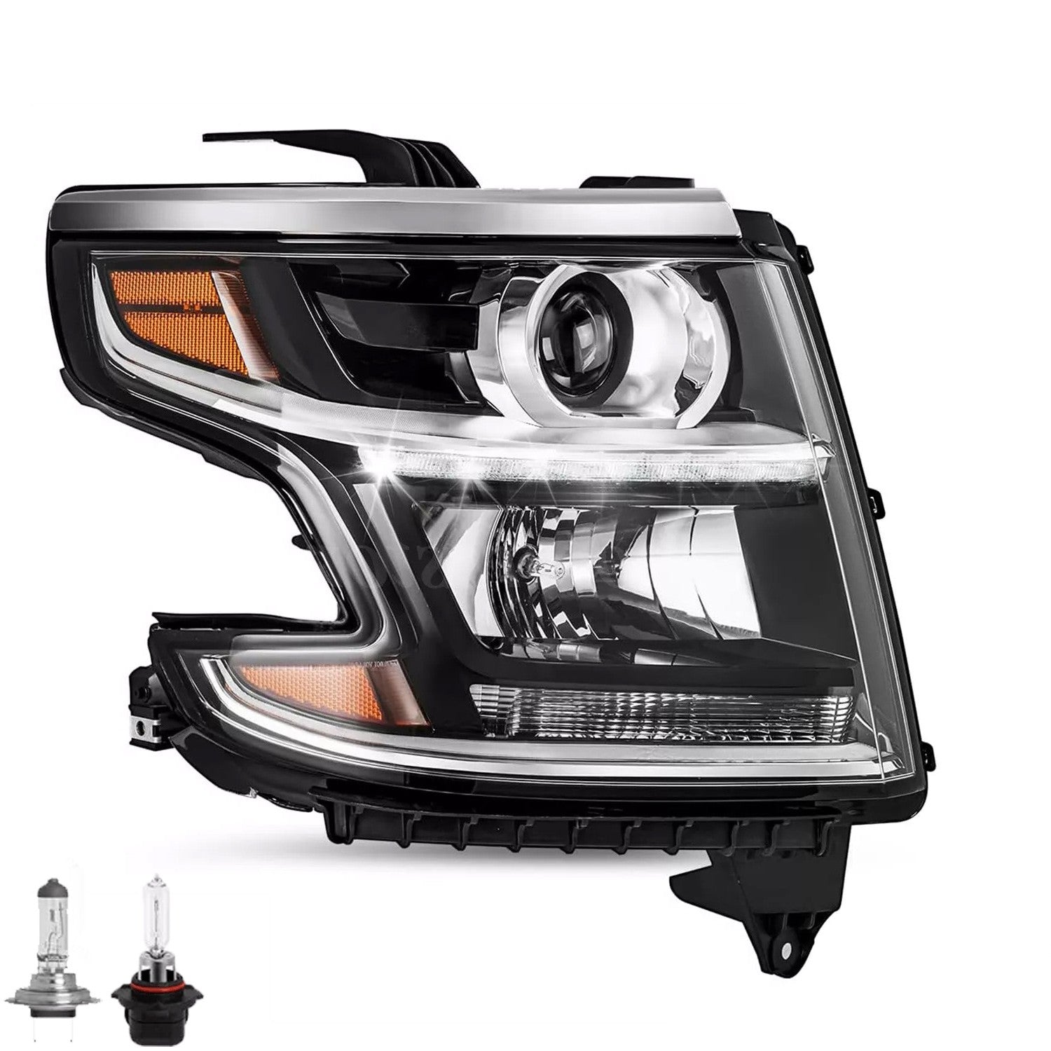 For 2015-2020 Chevy Tahoe Suburban Headlight Passenger Right w/ bulb 15-20