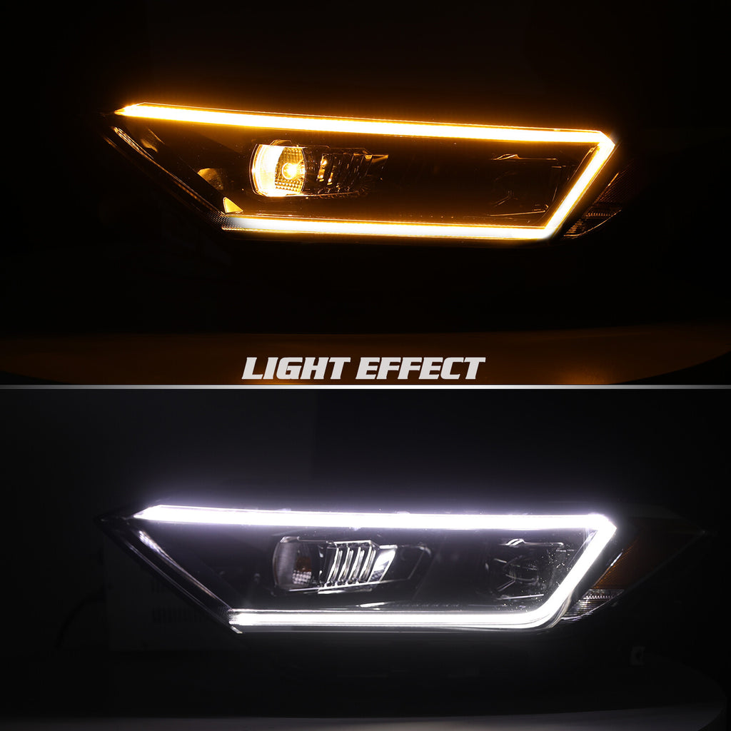 For 2019-2022 Volkswagen Jetta OE Style Projector LED DRL Headlights Lamps LH+RH