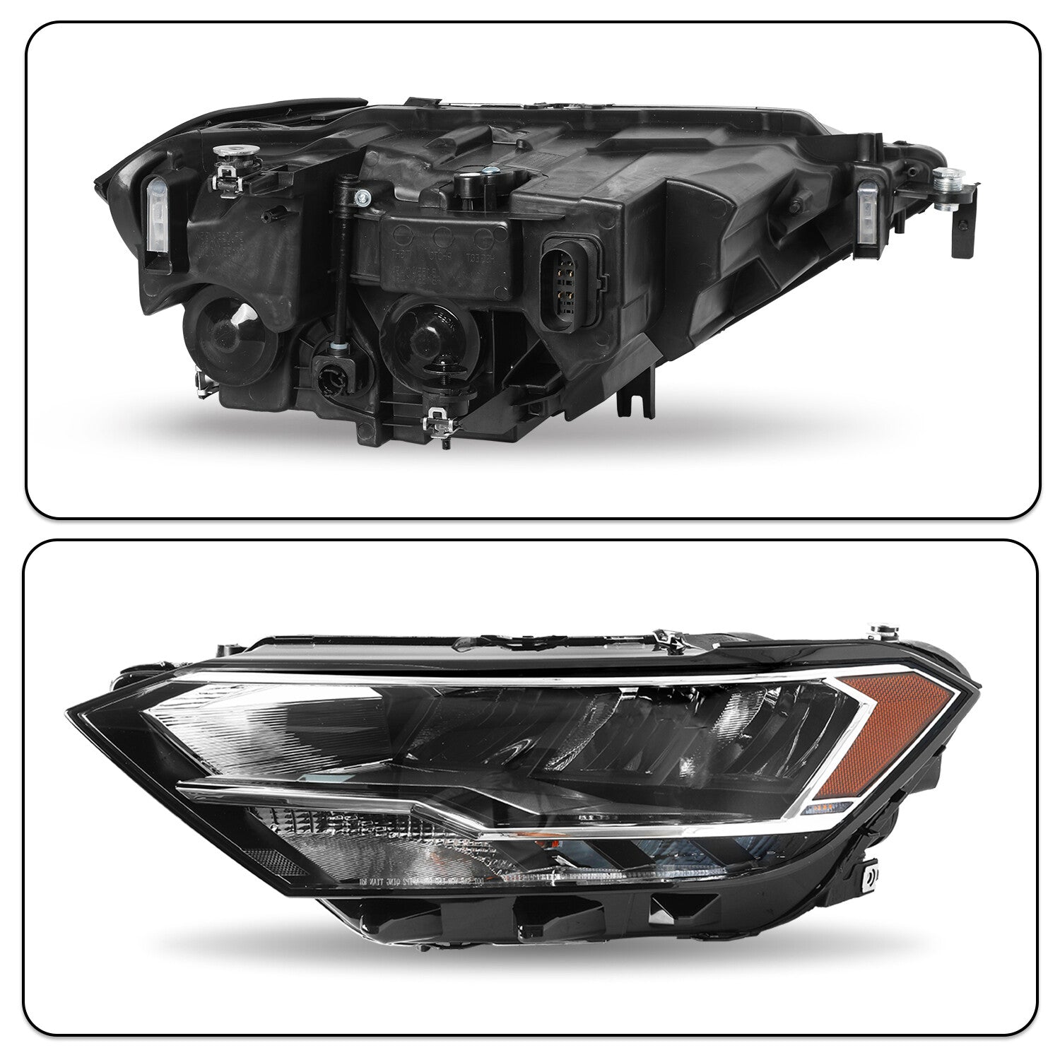 For 2019-2023 Volkswagen Jetta Full LED Headlight Driver Left Side Non-Projector