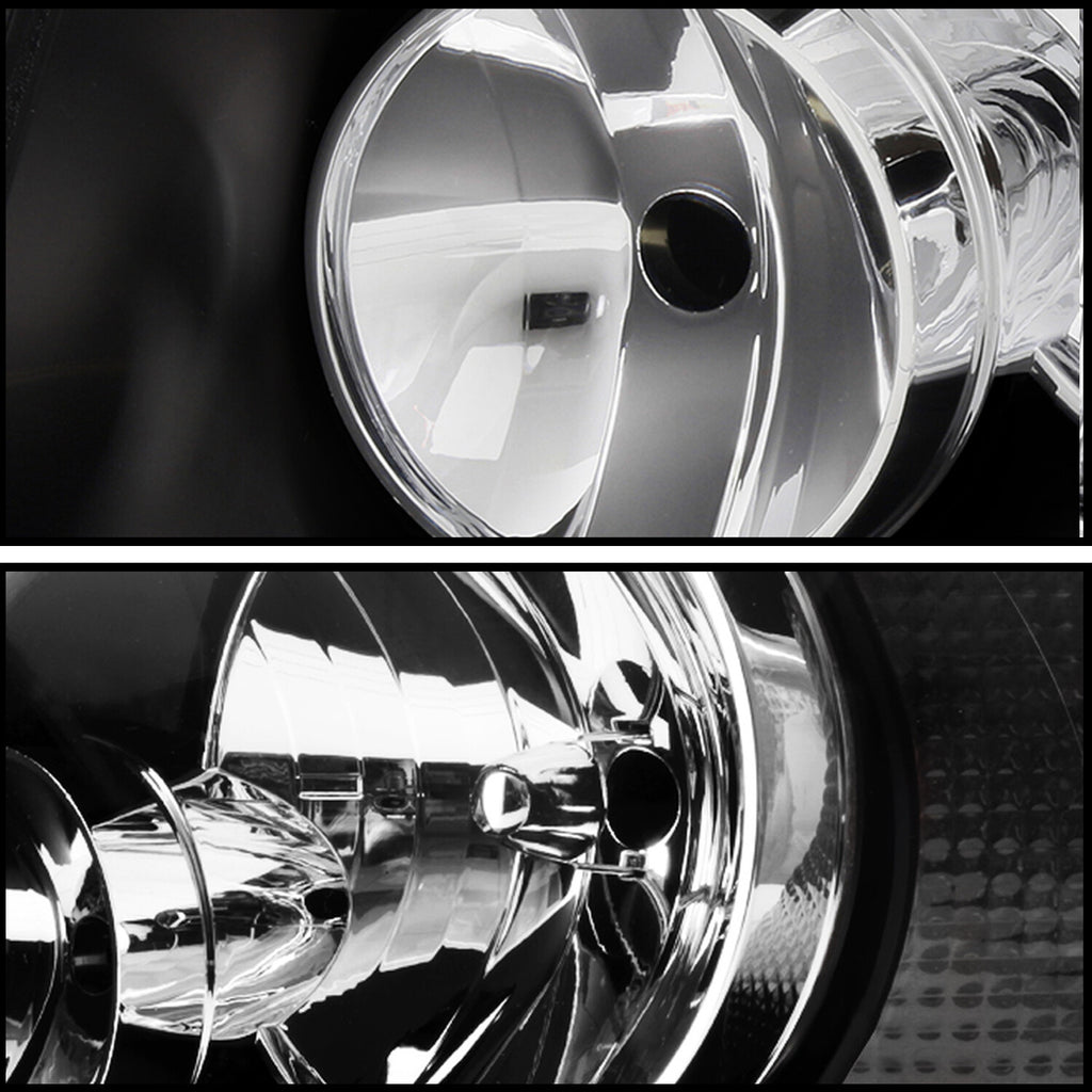 Pair Black Clear Housing Headlight Fit For 2003-2006 Ford Expedition W/Bulbs