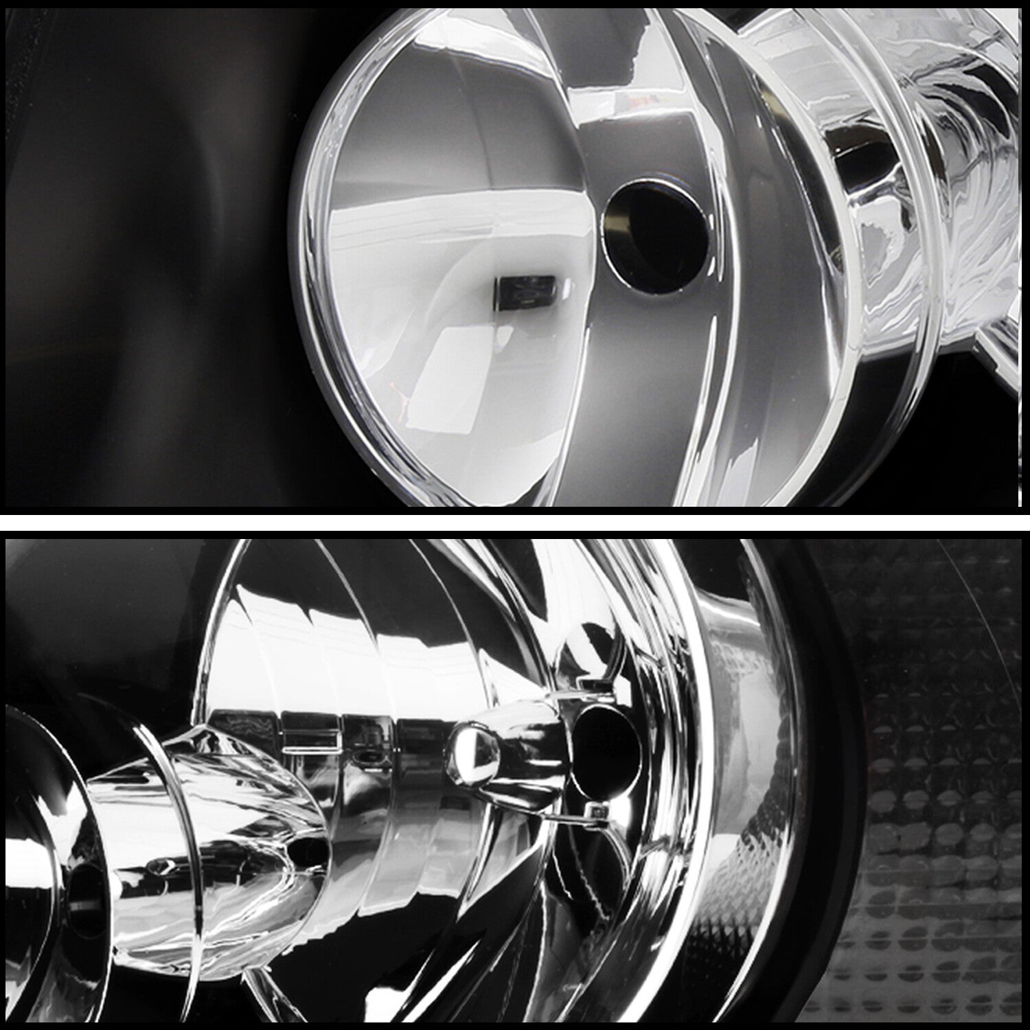 Pair Black Clear Housing Headlight Fit For 2003-2006 Ford Expedition W/Bulbs