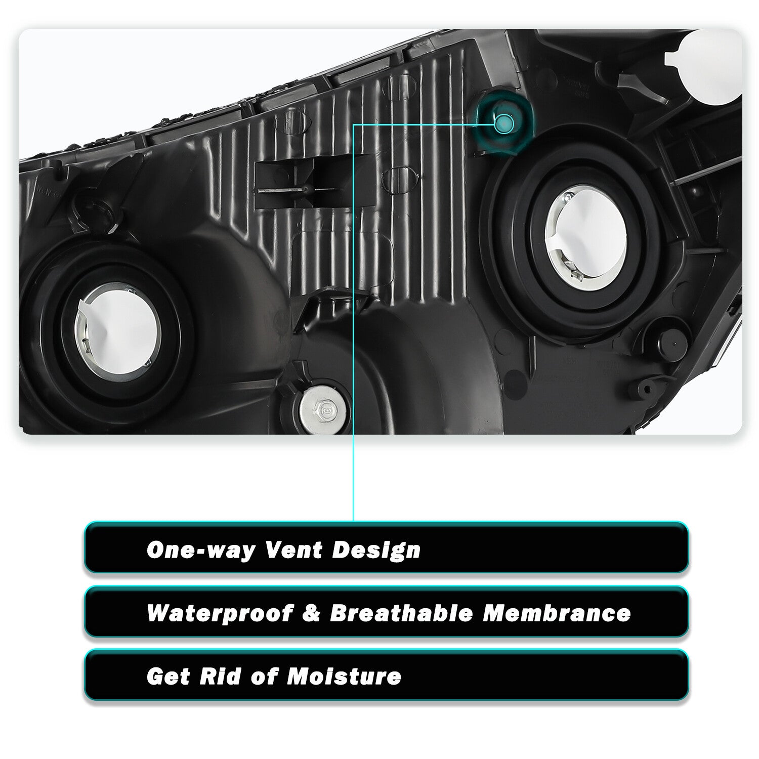 For 2008 2009 2010 2011 2012 Honda Accord Sedan Black Amber Headlights Pair