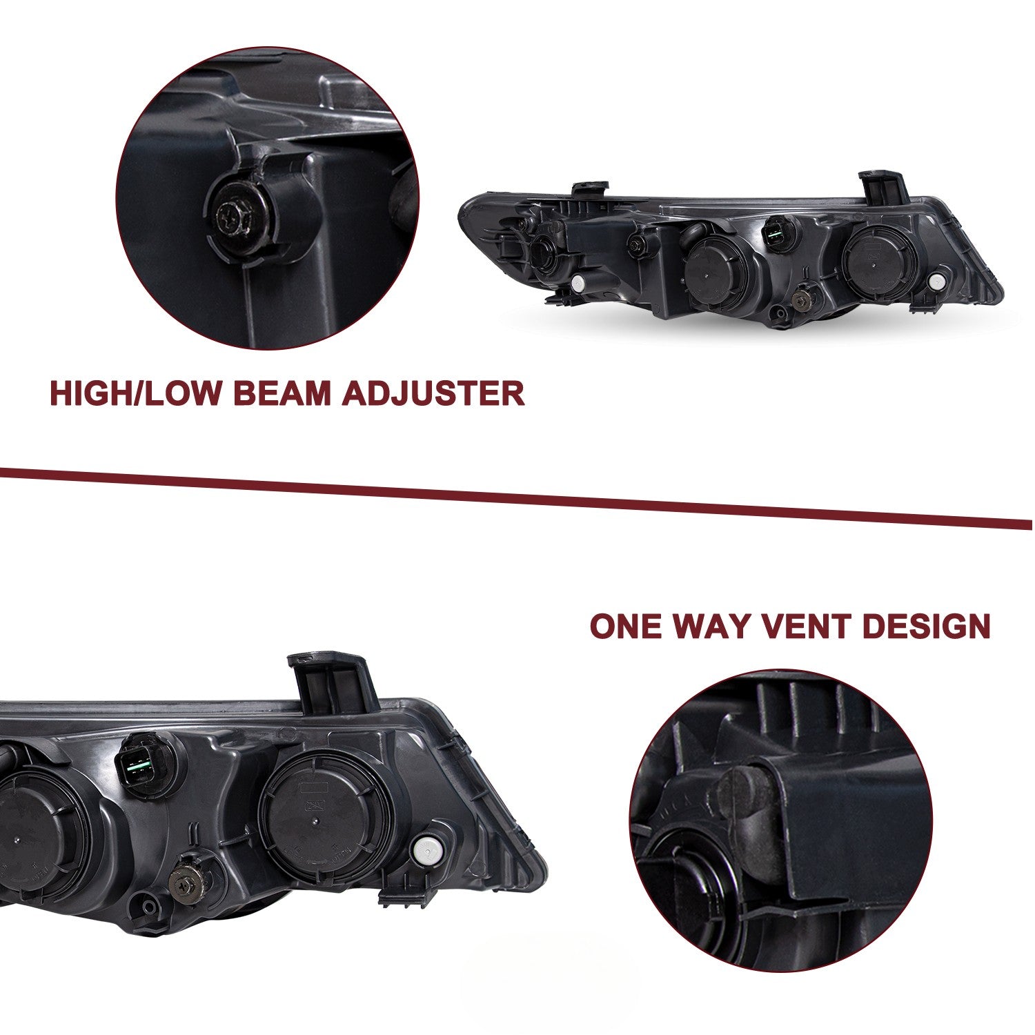 For 2010 2011 2012 2013 Kia Forte Koup Left Driver Halo Headlight