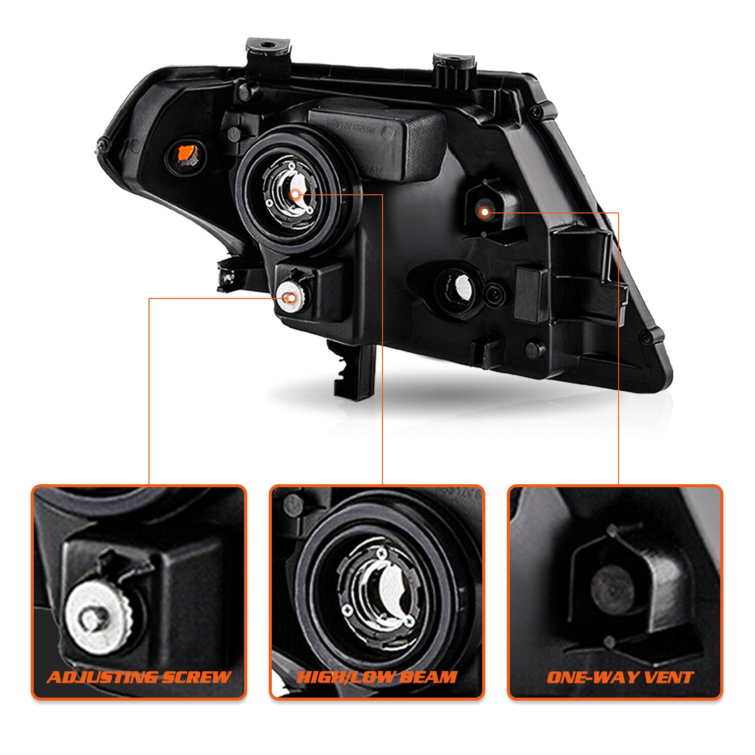 For 2009 2020 2021 Nissan Frontier 4Dr Truck Left Driver Side Headlight Headlamp