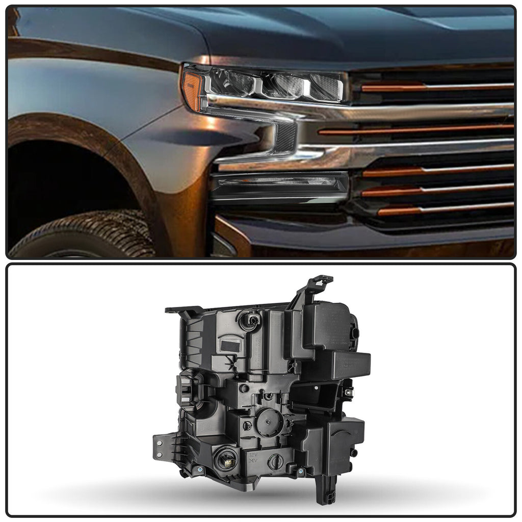 LED Headlight For 2019-2021 Chevy Silverado 1500 Headlamp Passenger Right Side