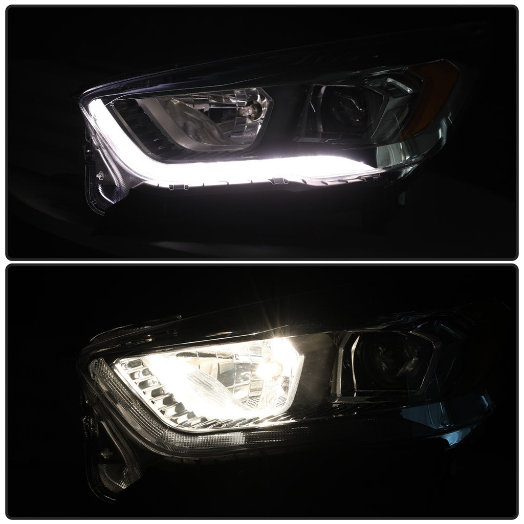 For 2017 2018 2019 Ford Escape Halogen w/ LED DRL Left Driver Headlight Headlamp