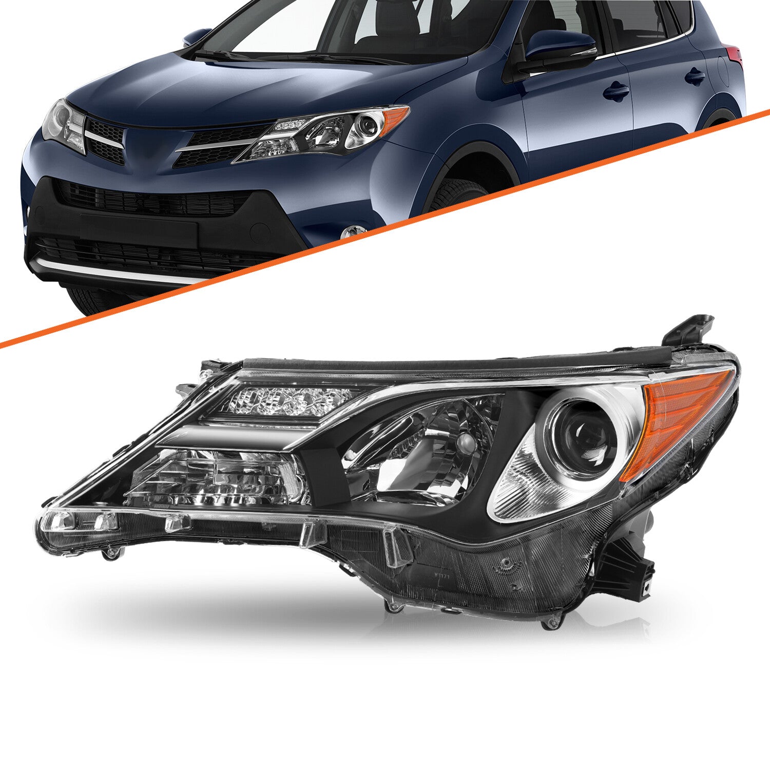 For 2013 2014 2015 Toyota RAV4 RAV-4 Headlight Headlamp Left Driver Side 13-15