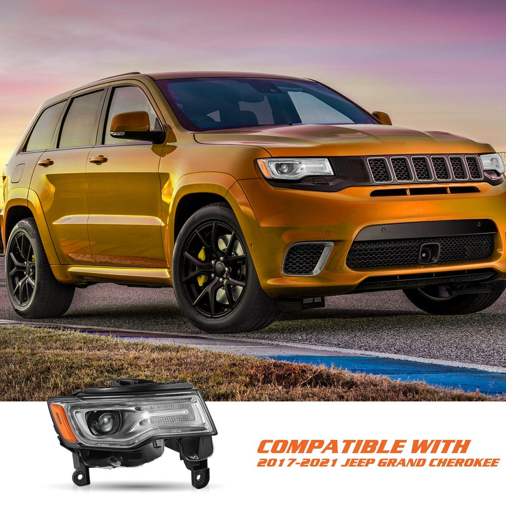 HID Xenon Headlight Assembly For 2017-2021 Jeep Grand Cherokee Passenger Right
