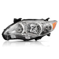 Headlights For 2011 2012 2013 Toyota Corolla L S XRS Chrome Halogen Headlamps
