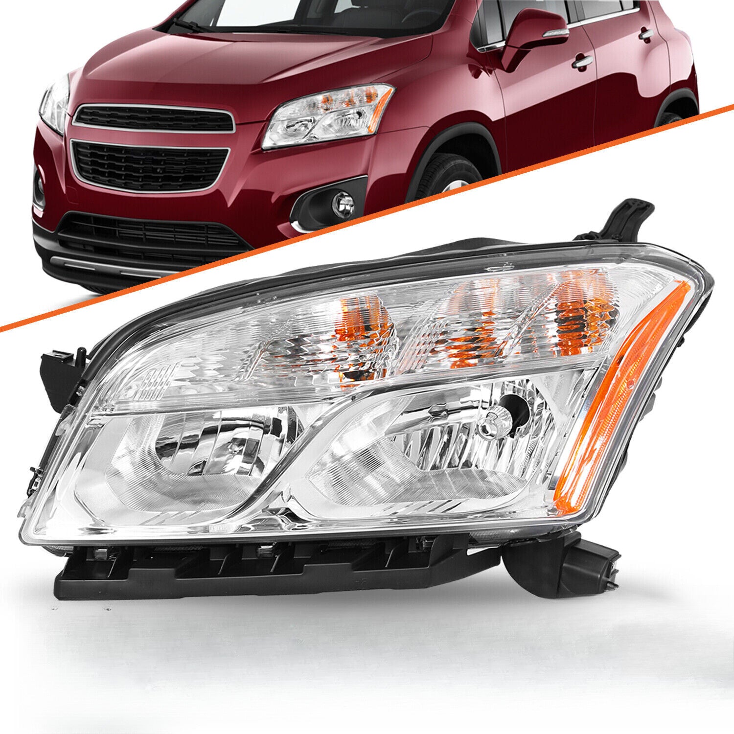 OE Style Halogen Headlight HeadLamp For 2013-2016 Chevrolet Trax Sport w/ Bulbs
